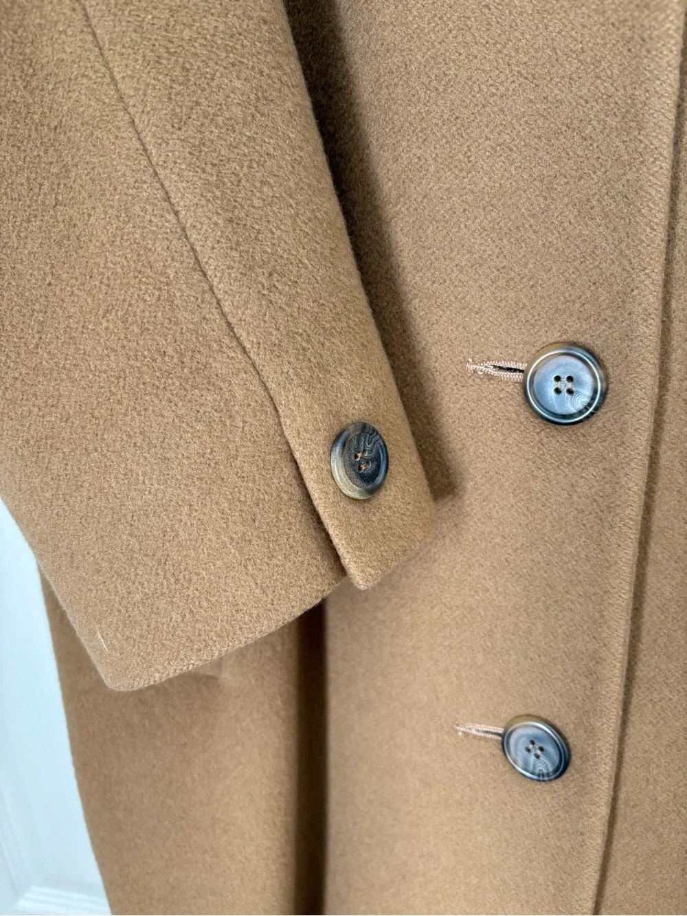 Vintage 90’s Jones New York Camel Brown 100% Wool Coat, L 🤎